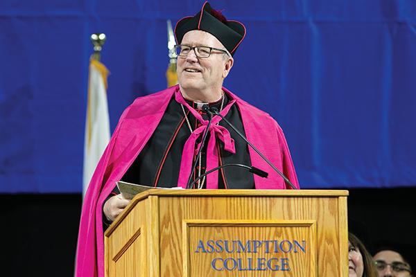 Assumption commencement speaker Bishop Robert E. Barron